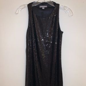 Black Sequin Tank Dress